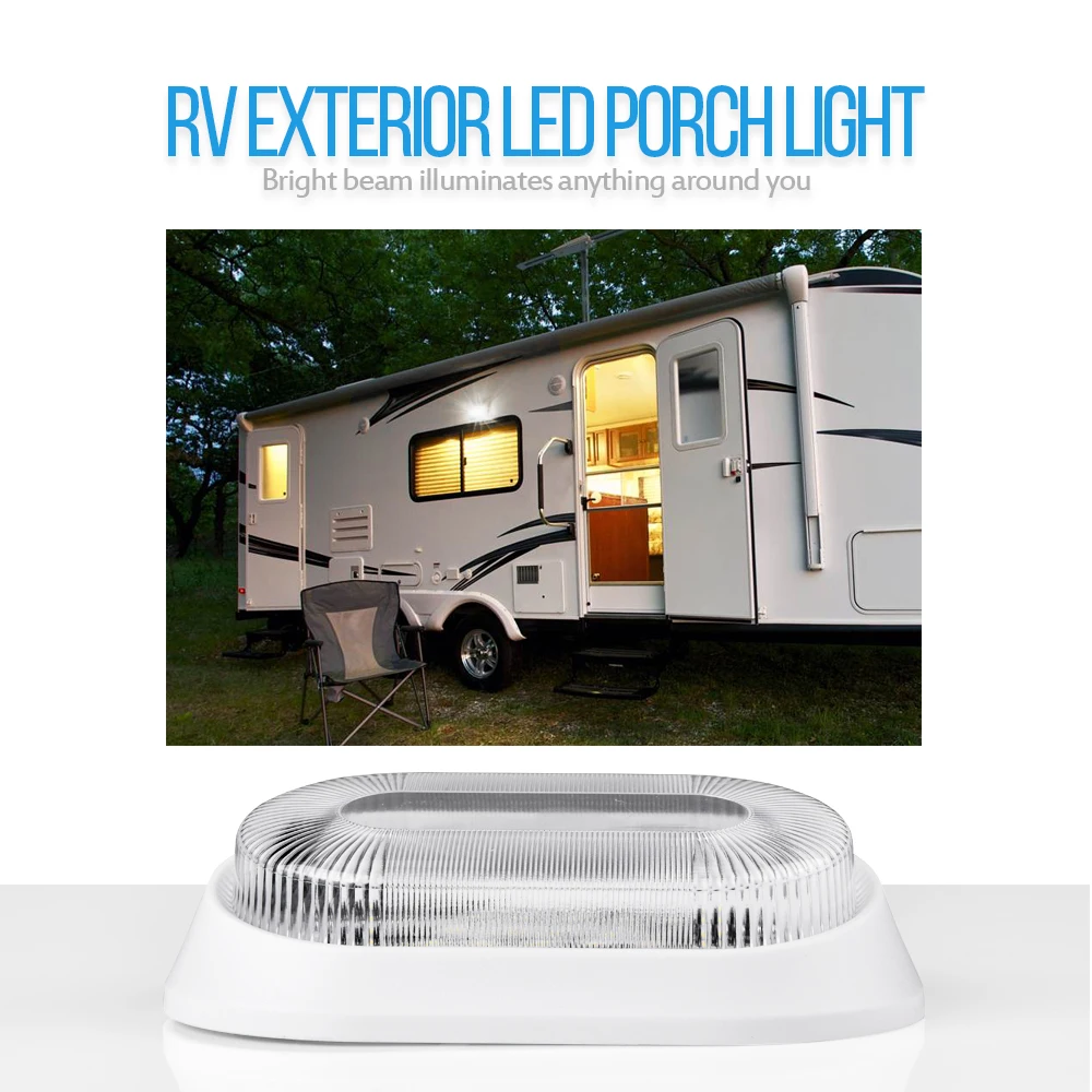 MICTUNING 2 шт. RV внешний светодиодный фсветильник для крыльца Универсальный 12 В