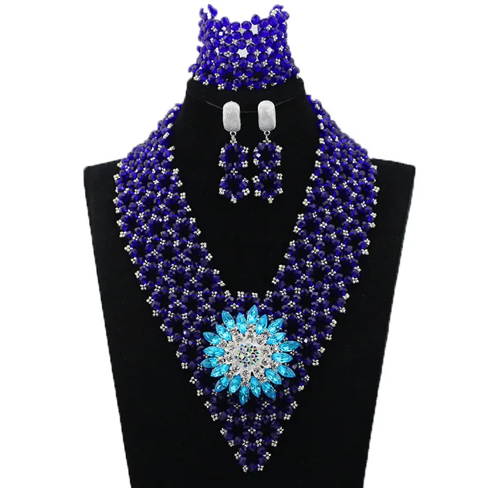 Комплект из колье и серёг в африканском стиле|necklace set|crystal necklace setnecklace set silver |