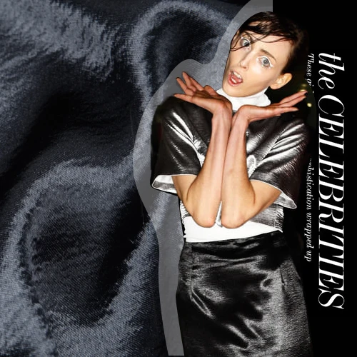 

Черный обсидиан светильник ткань драп, для весны, осени и зимы, модная кружевная ткань одежда Распродажа микро эластичная тонкая ткань