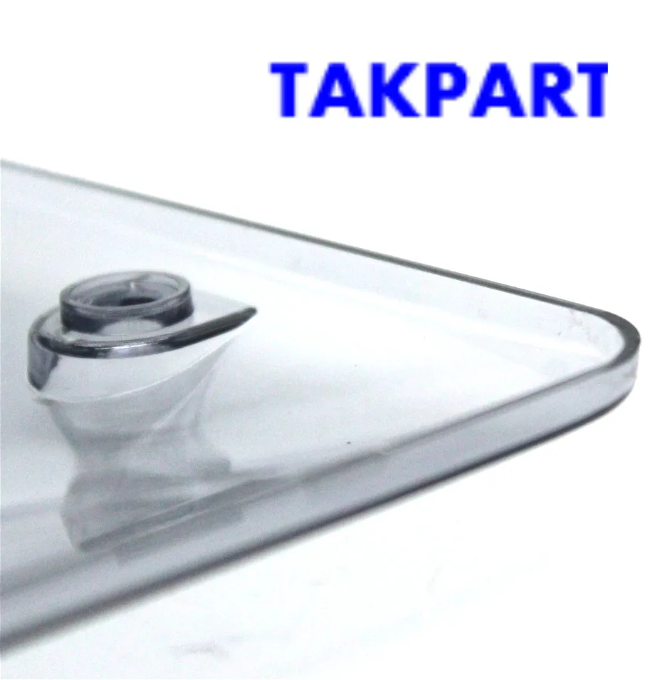 TAKPART 2x Копченый плоский защитный чехол для номерного знака тонированный