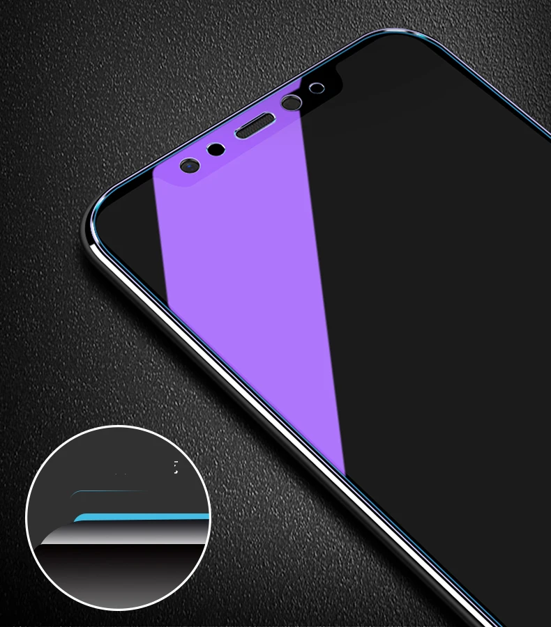 Полное закаленное стекло для Xiaomi MAX2 MIX2 5X 6X 8 Redmi 5 4X Note 3 5A S2 защита экрана анти Blu-Ray |