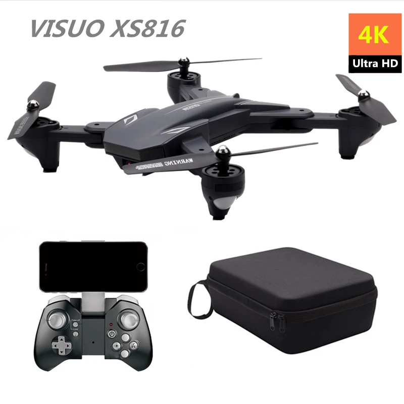 Квадрокоптер Visuo XS816 RC Дрон 4 K Дроны с K/720 P двойной камерой оптический поток