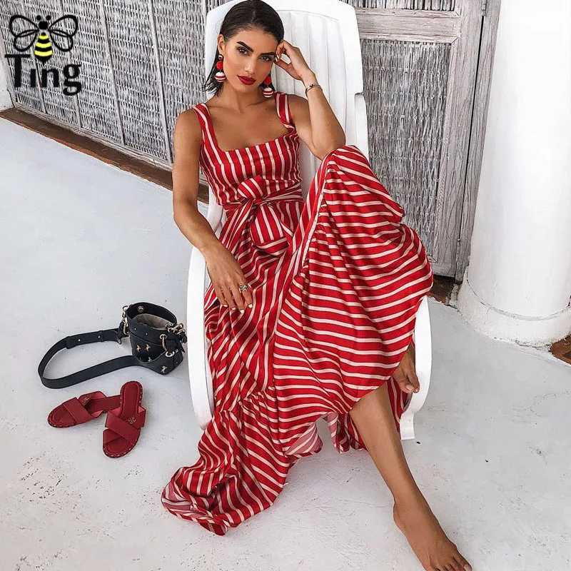 Женское длинное платье-макси Tingfly элегантное дизайнерское платье с поясом в