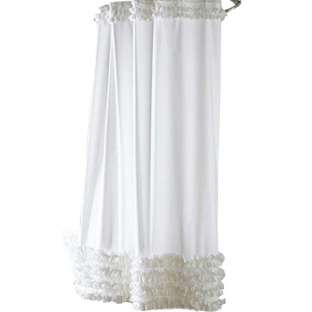 Душевая занавеска с оборками 3 размера|ruffle shower curtain|shower curtainbathroom curtain |