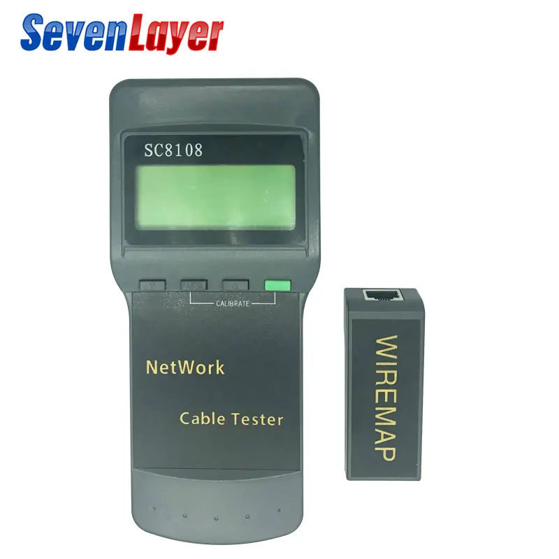 SC8108 Портативный ЖК дисплей сетевой тестер Измеритель и LAN Телефон Кабельный метр