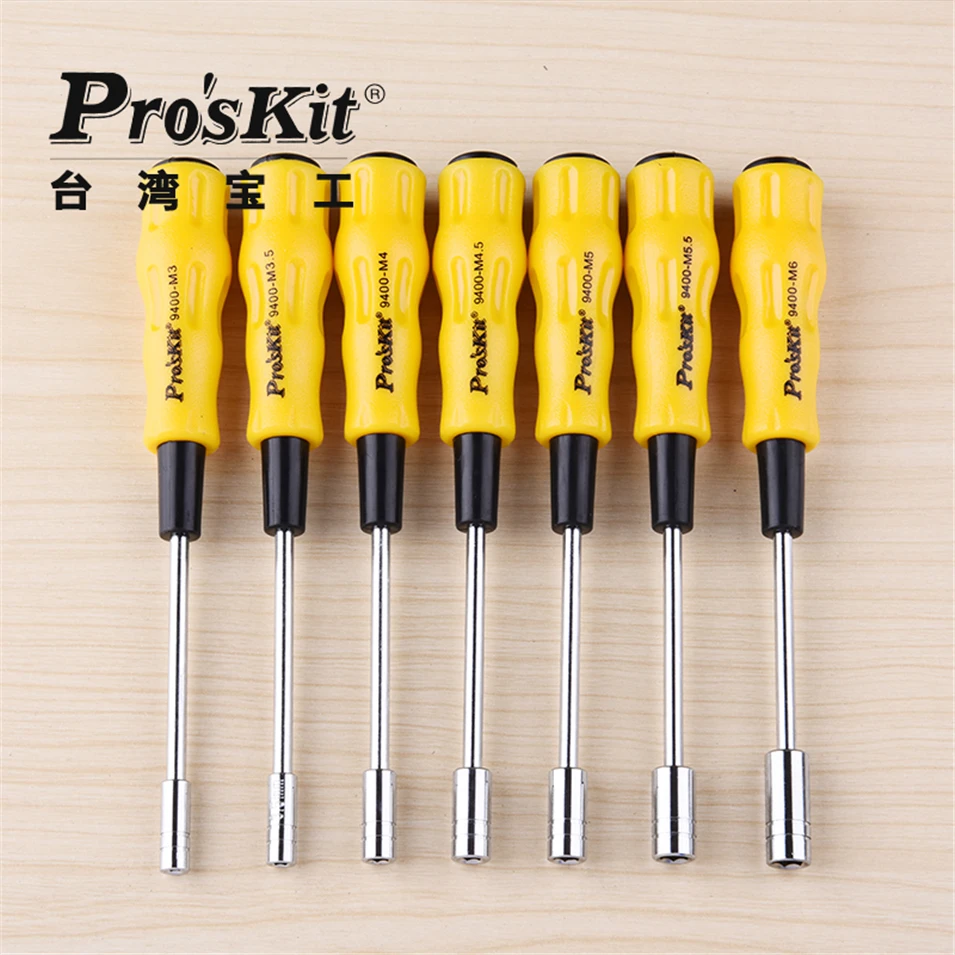 

1 pcs Proskit 19400-M3/M3.5/M4/M4.5/M5/M5.5/M6 Hex Multi-purpose Screwdriver Opening Tool Repair Non-Magnetic Long Hex