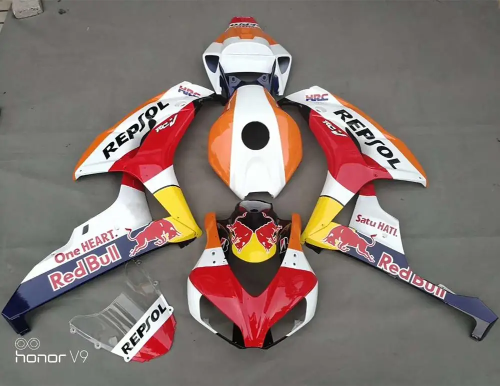 Мотоциклетный вставной обтекатель комплект для HONDA CBR1000RR 06 07 CBR 1000RR CBR 1000 RR 2006 2007 крышка лобового стекла бака панель Обтекатели набор