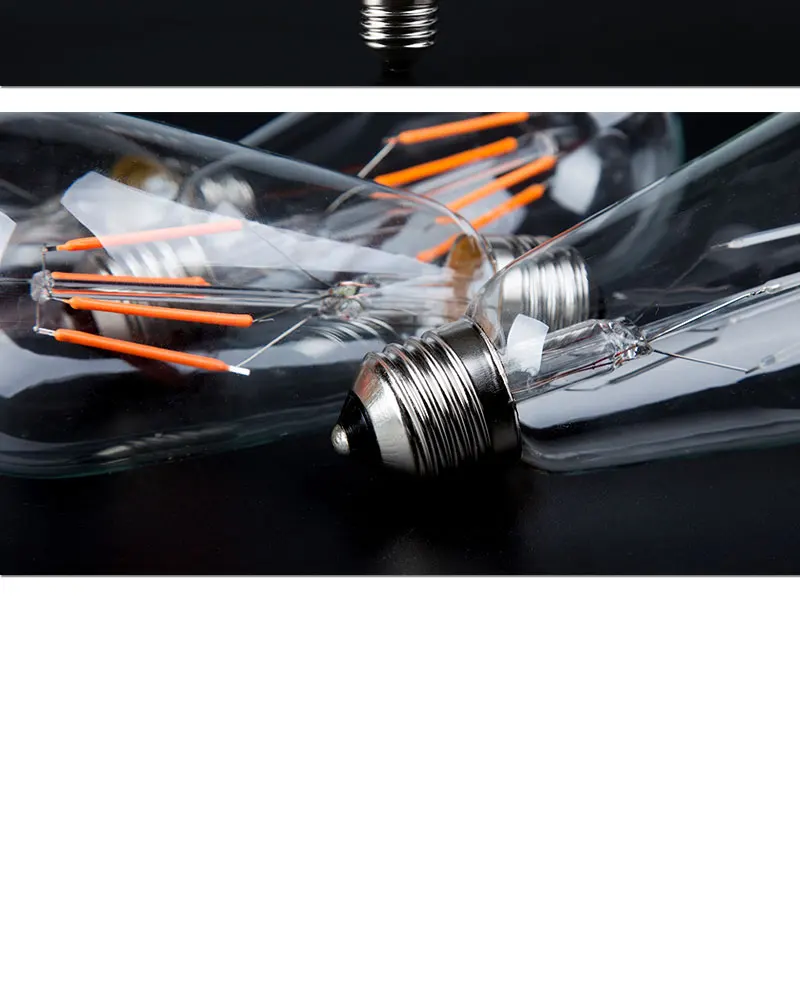 Синий, красный, розовый, зеленый светодиодный светильник накаливания Edison ST64 COB светодиодный светильник 220v E27 ретро глобус замена