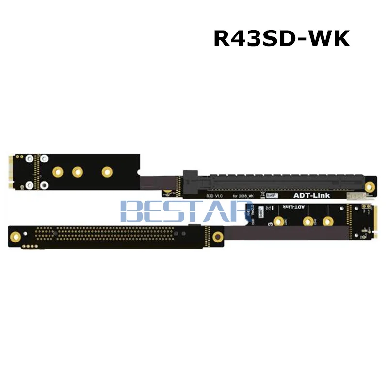 2018 Новый адаптер Gen3.0 PCIe Riser M.2 NVMe 16x GPU Graphic x16 Extender для Bitcoin Mining ETH NVIDIA AMD Colorful GTX|pcie
