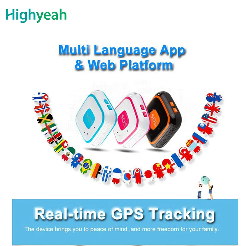 Мини GSM GPS трекер для детей локатор персональный в реальном времени LBS AGPS