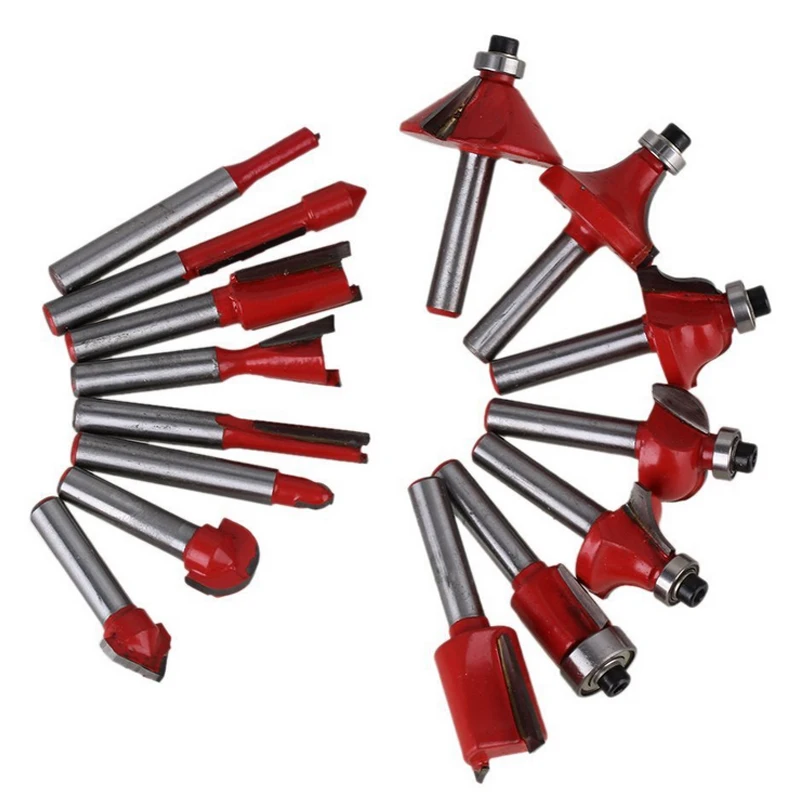 Набор фрез для деревообработки профессиональный набор гравировки по дереву 15