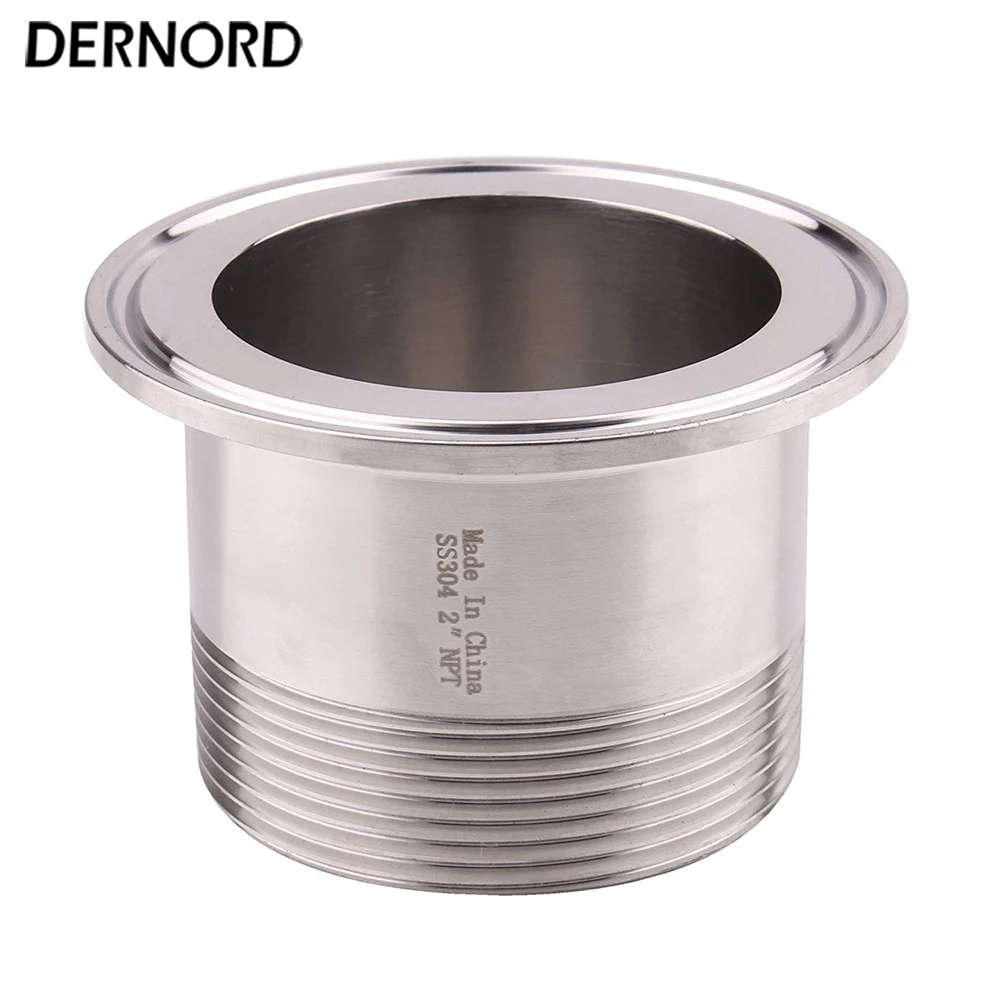 2 &quotDN50 NPT Мужской резьбовой санитарно-трубный фитинг санитарная быстрая