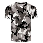 Мужская камуфляжная футболка SOSHIRL, Повседневная летняя футболка, классные футболки и топы, камуфляжная уличная одежда, 17 видов цветов
