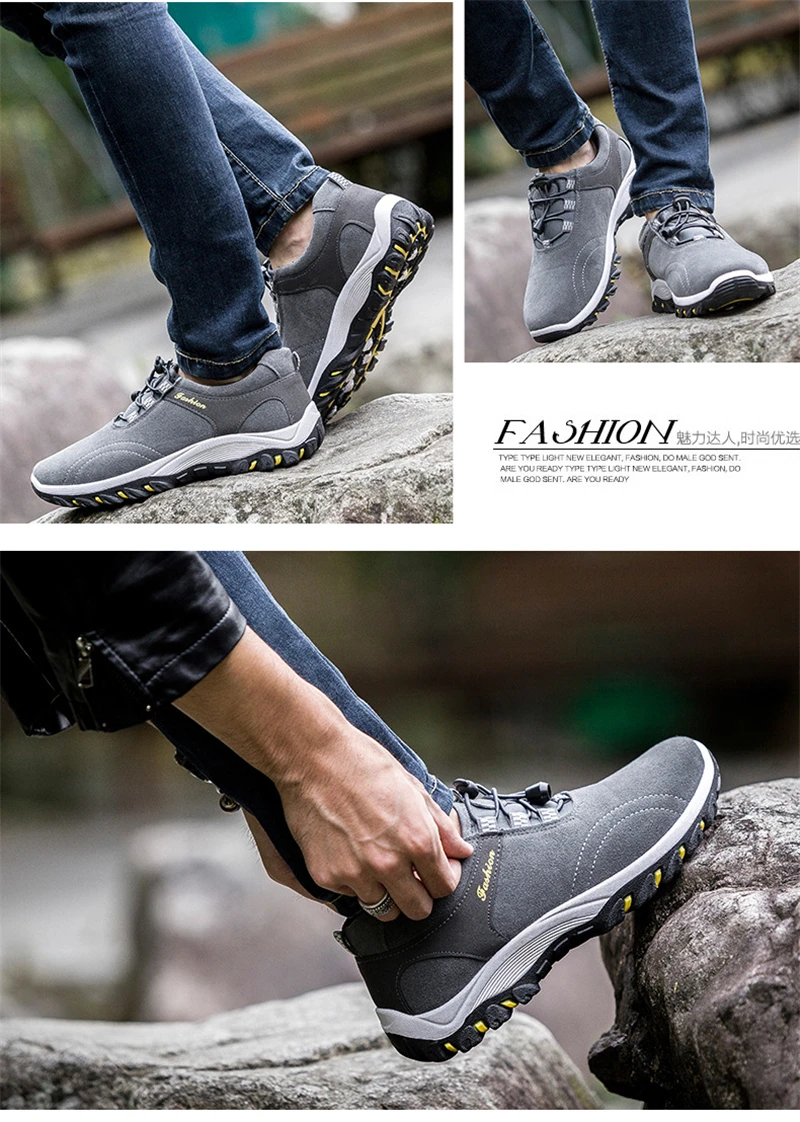 Новинка года; сезон осень-зима; устойчивая Мужская обувь из водонепроницаемого материала для прогулок; Высококачественная брендовая мужская классная Классическая обувь для отдыха