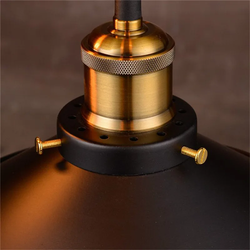 Новый Винтажный подвесной светильник s Черный Ретро Лофт ночник абажуры Россия