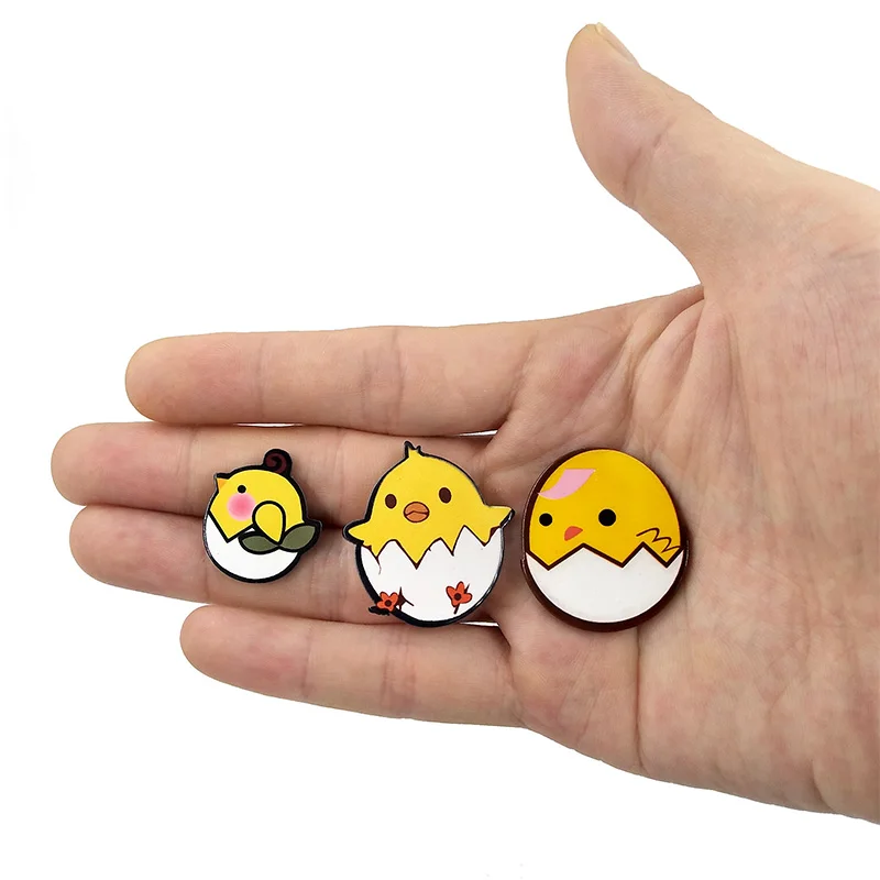 6 шт. модные магниты на холодильник с изображением желтой утки цыпленка