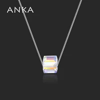 anka simple square crystal necklaces pendants costume jewelery for women custom necklace crystals from austria 132851