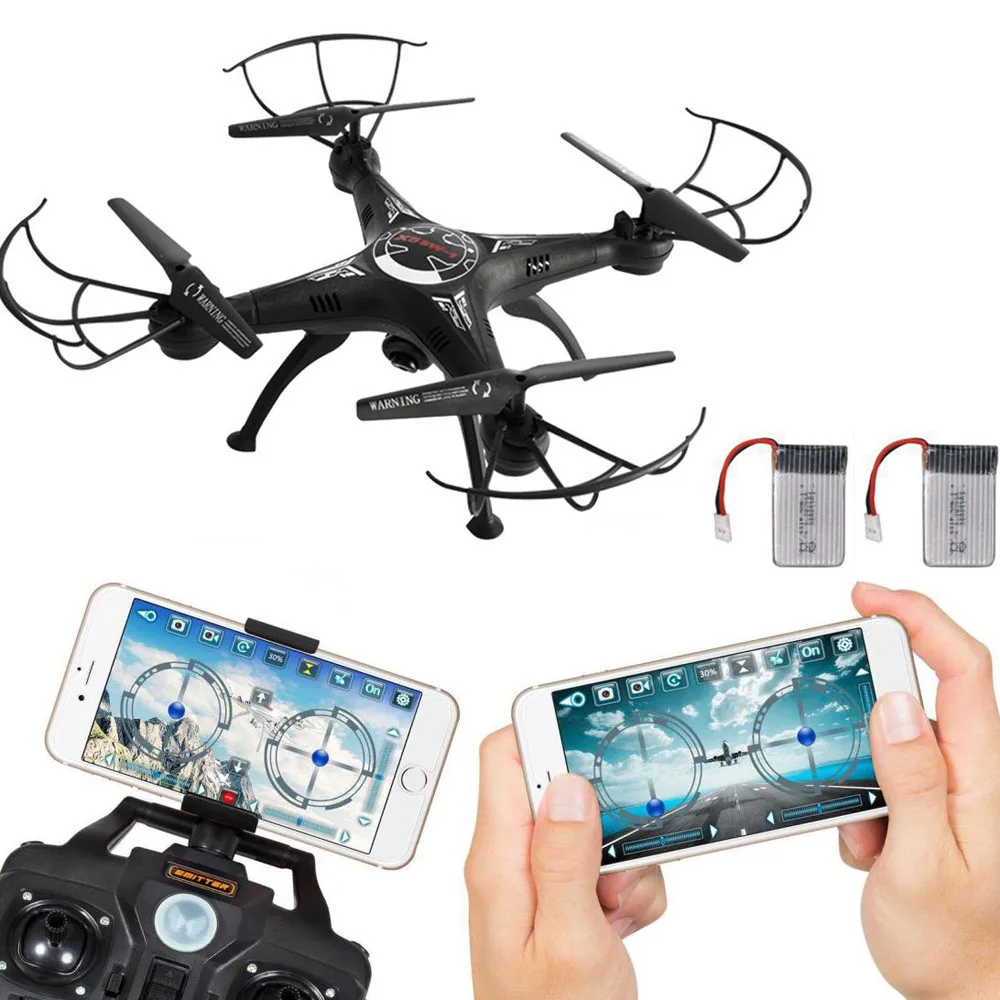 Мини Дрон с GPS 2 4G RC вертолет машина на радиоуправлении Quadco Extra Battery Wi Fi HD FPV камера