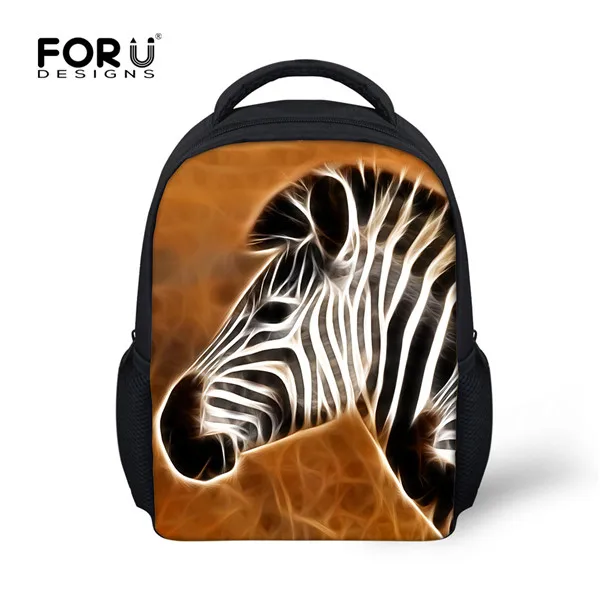 CC1365F Forudesigns/маленьких детей Рюкзаки Сумасшедший 3D лошадь Животные рюкзак для Обувь для мальчиков Back Pack дети Школьные ранцы детский сад machilas - Цвет: CC1365F
