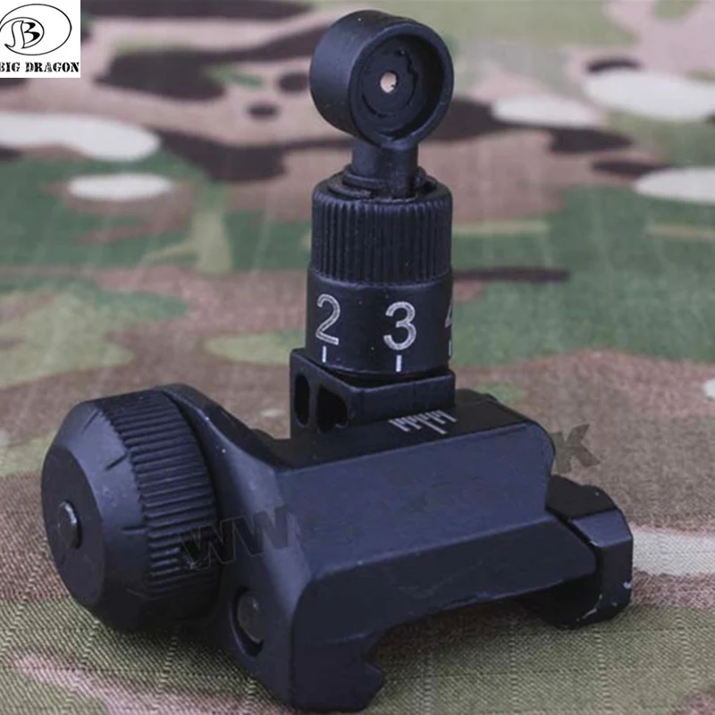 Тактический охотничий KAC Тип SR16 600 м складной BUIS Железный рельсовый крепеж задний