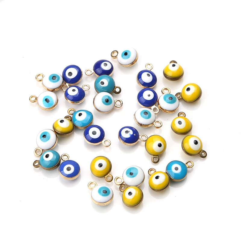 Бусины сглаза разных цветов 6 мм 20 шт./лот|6mm beads|beads 6mmeye bead |