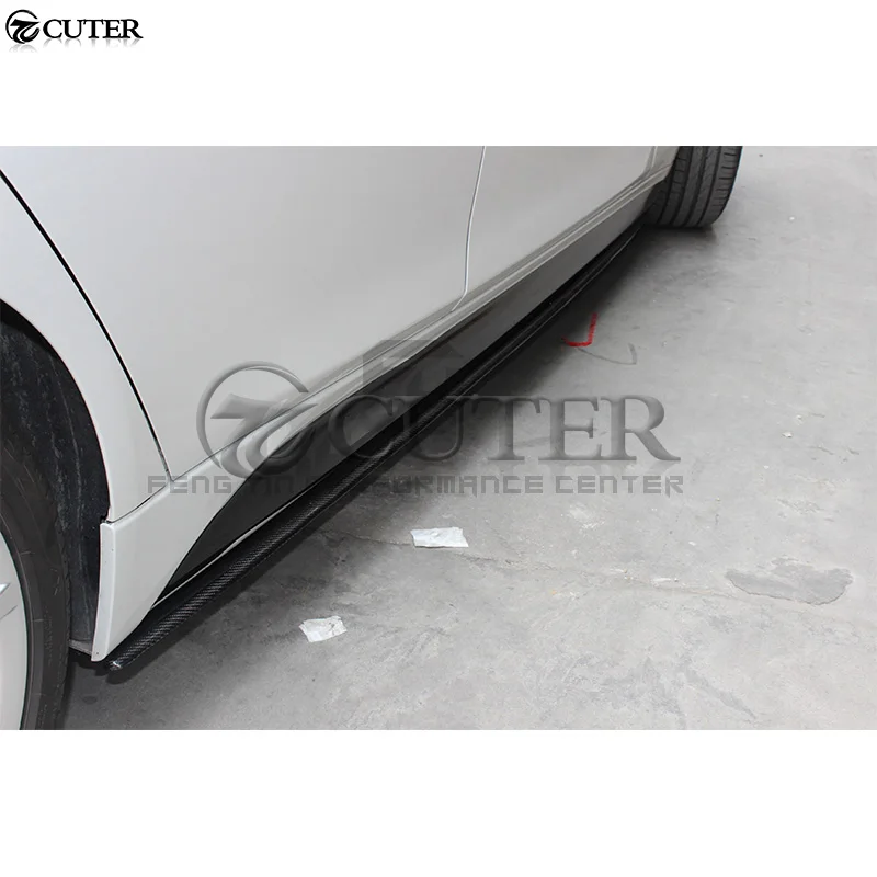 Фартук с боковой юбкой из углеродного волокна для BMW F30 328i 320i 330i 3 серии 13