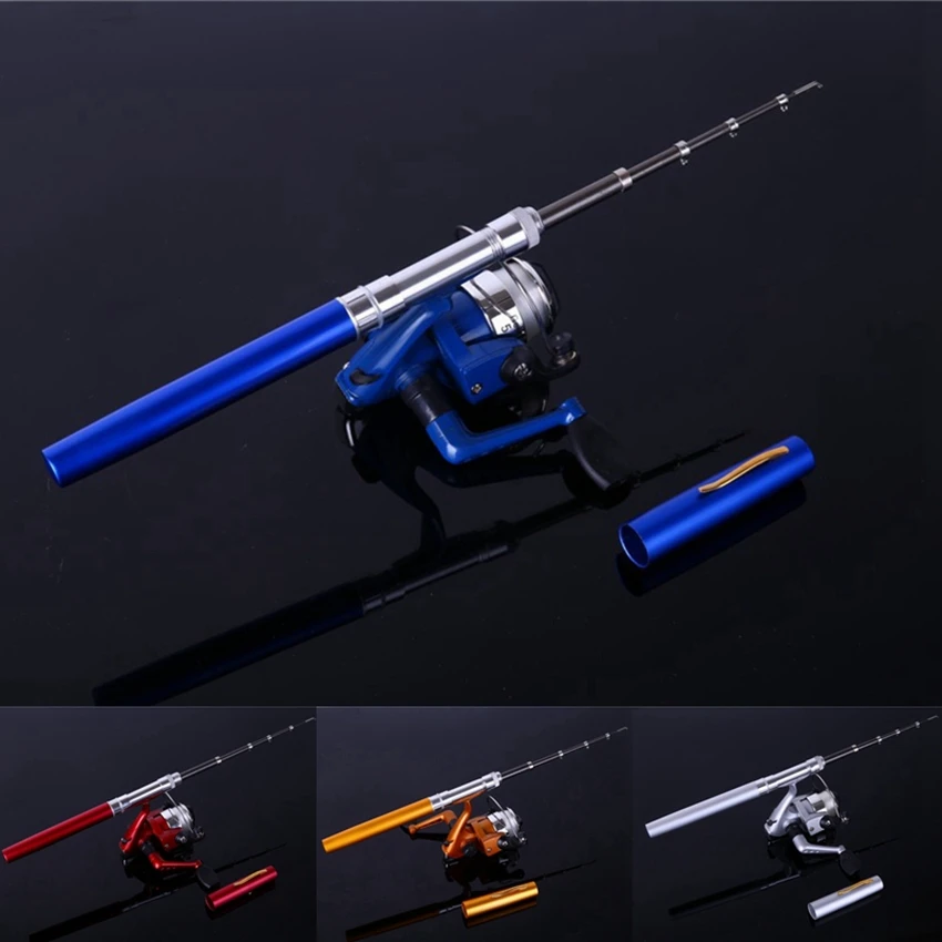 Ручная рыболовная удочка 4 цвета Портативный Телескопический зимний Рыболовный