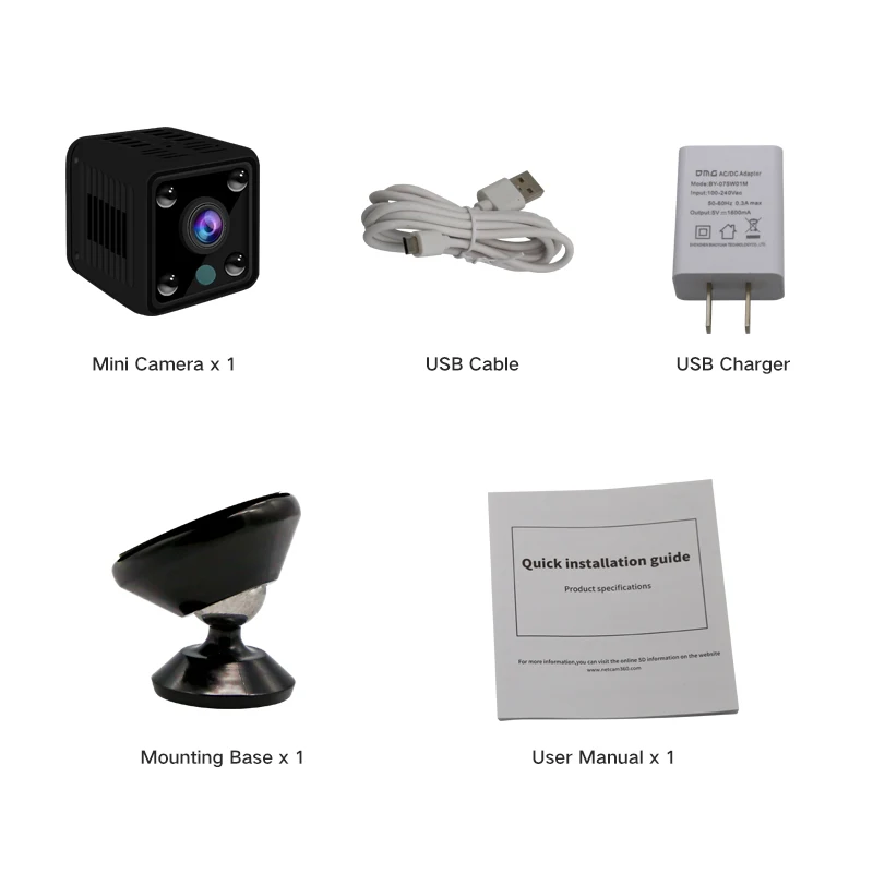 1080P WIFI Беспроводная мини ip камера ночное видение Обнаружение движения