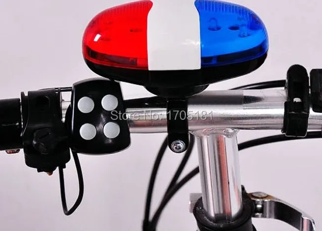 Электронные гудки для велоспорта Предупреждение льный светильник с 4 звуками и 6