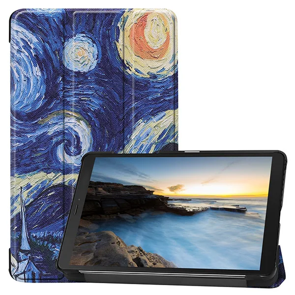 Чехол для планшета для samsung galaxy tab A 8,0 SM-T290 T295 T297, чехол для galaxy tab A 8,0 SM-T295, защитный чехол из искусственной кожи - Цвет: SMT290 SY XK