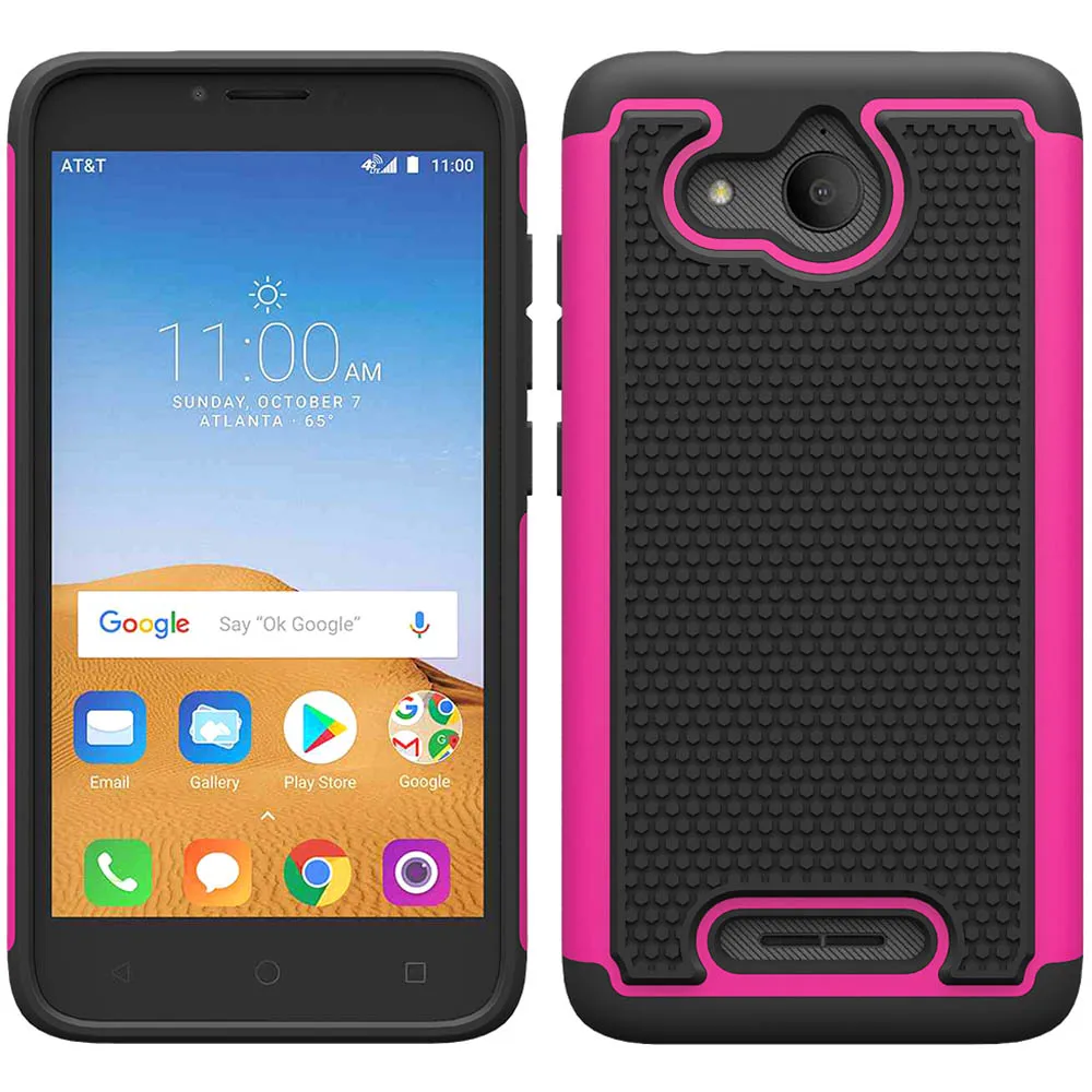 2 в 1 сверхмощный гибридный защитный чехол для Alcatel Tetra Мягкий ТПУ и жесткий