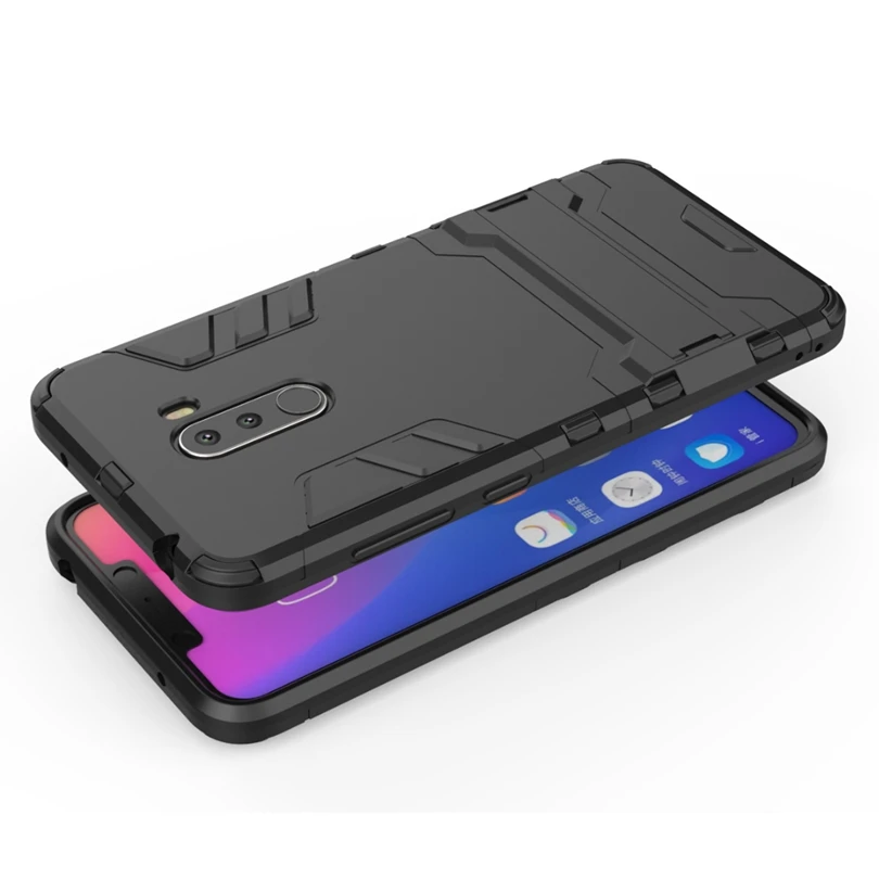 Чехол для Xiaomi Mi Pocophone F1/Poco F1 силиконовый чехол телефона ударопрочный робот броня