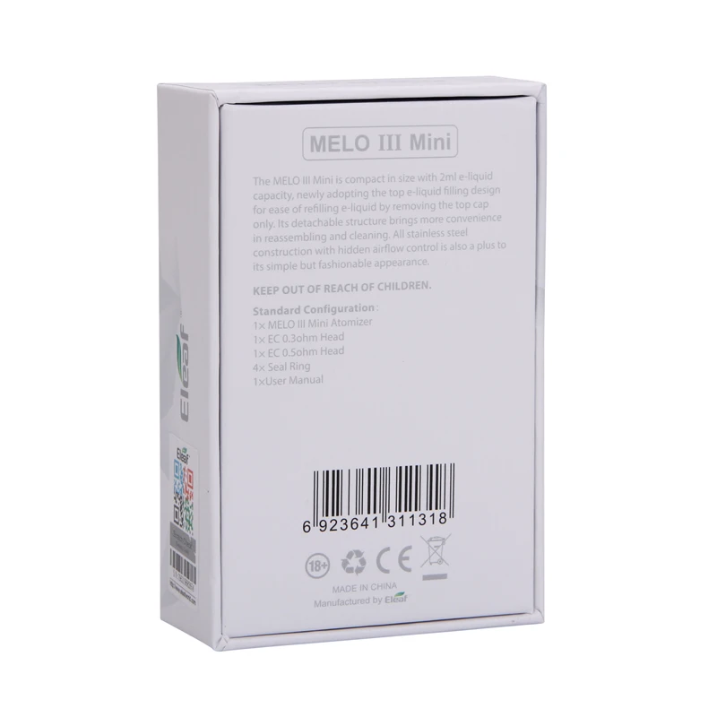Новый цветной мини бак Eleaf Melo III съемный атомайзер 3 2 мл топовый клиромайзер