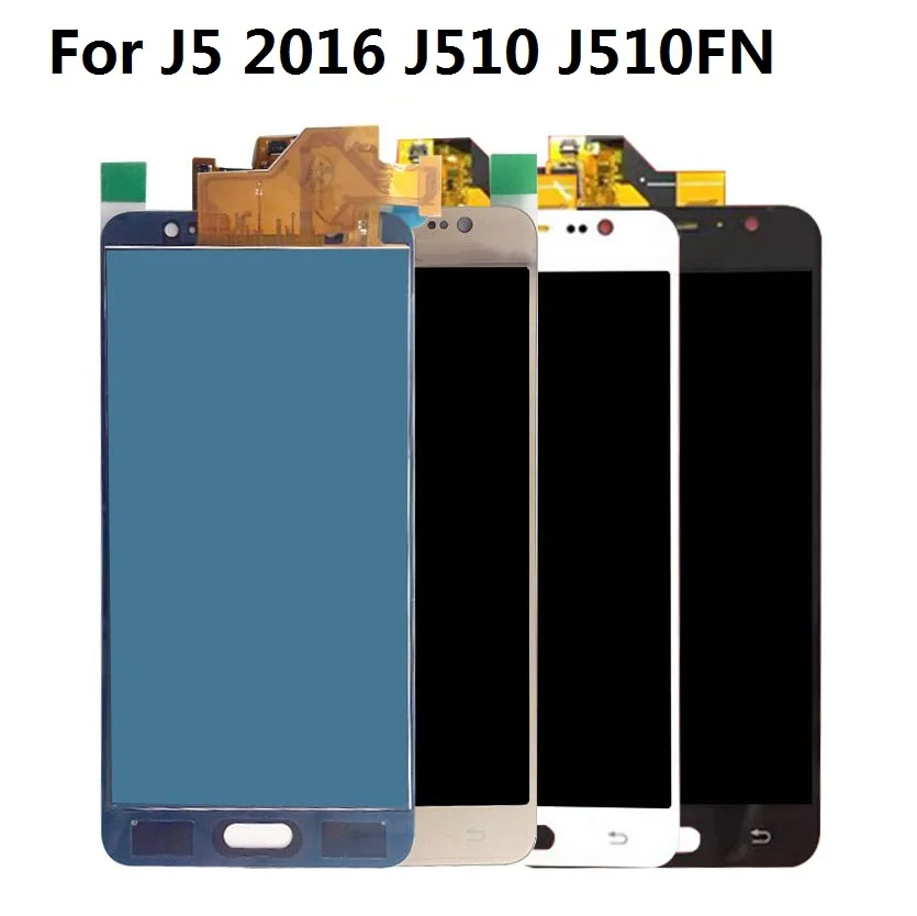 Для samsung Galaxy J5 J510FN J510F J510M J510H J510 ЖК-дисплей, сенсорный экран, дигитайзер, не настраиваемая яркость, инструменты для сборки