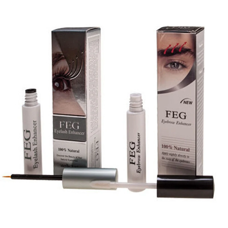 2 шт./компл. Feg Сыворотка для роста ресниц Жидкий удлинитель бровей водостойкая