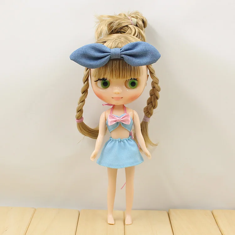 Одежда для среднего Blyth бикини Hairdress обувь желтый платье 4 штуки