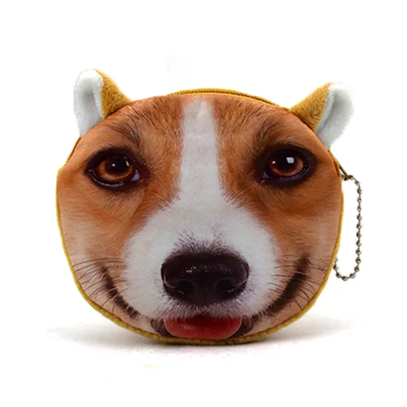 3D принт Pomeranian животные принты мини детские сумки для монет женский чехол