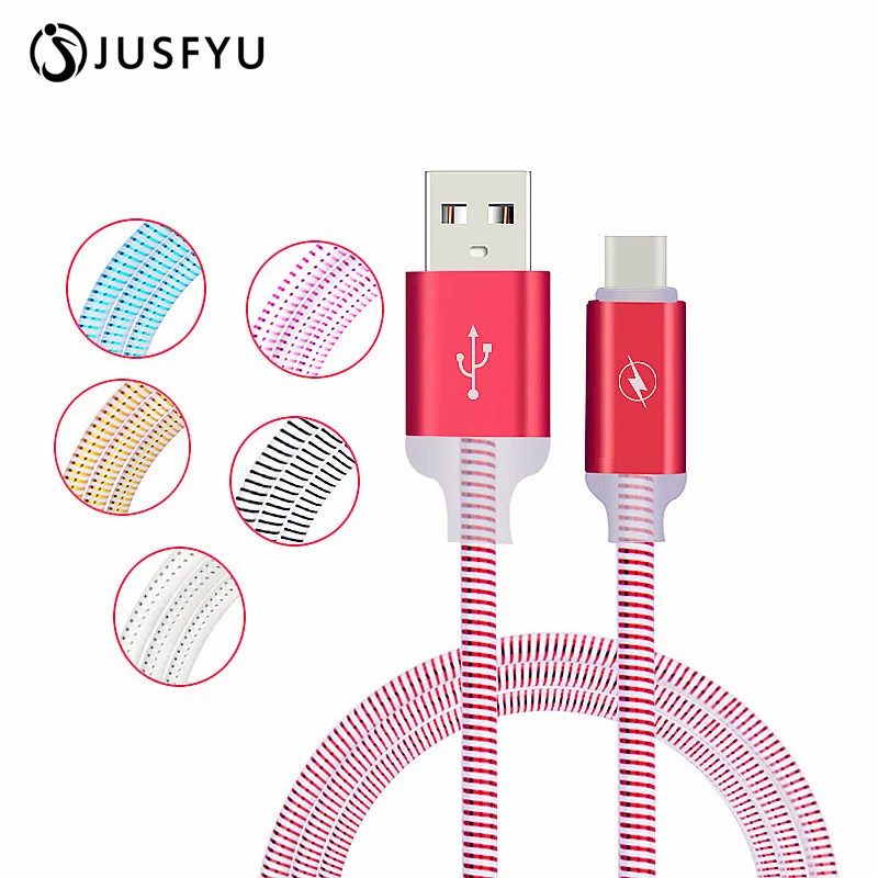 Micro usb-кабель светодиодный светящийся зарядный кабель для iPhone X samsung Xiaomi LG планшет Android мобильный телефон USB зарядное устройство USB C зарядный шнур