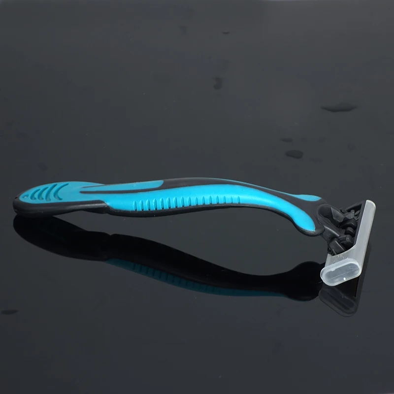 5pcs SolinShave Blue Manual Men's Disposable Razor Blade Polybag Package Beard Shaver Triple Stainless Blades SUCCOR3 R319 |