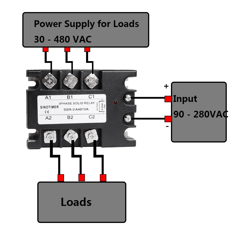 SSR 3 фазы твердотельные реле SSR 25A SSR-25 AC к сети переменного тока твердотельные реле SSR реле трехфазное полупроводниковое реле 25A реле