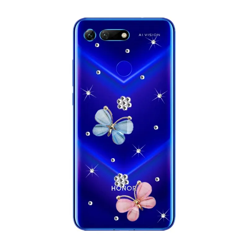 Блестящий чехол со стразами для Huawei honor 20 pro 20i 10i View 10 V20 V10 блестящий телефона Y9 Y7 Y6