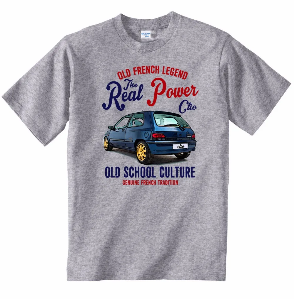 

T-Shirt Men 2019 New Print Men Hot Sale summer style T Shirt Summer Vintage French Car - New 100% Cotton printed Tee Shirts