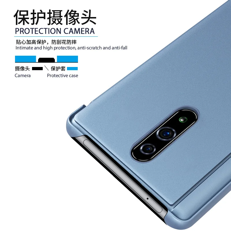 Роскошный прозрачный зеркальный умный чехол для телефона Oppo Reno, кожаный флип-чехол для Oppo Reno F11 Pro, кожаный чехол с подставкой