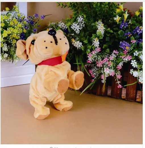 Sharpei 20 детский Робот Электронные Домашние животные лай стенд прогулки электронные игрушки собака подарок для рождественской игрушки контроль звука интерактивный робот собака - Цвет: Sharpei