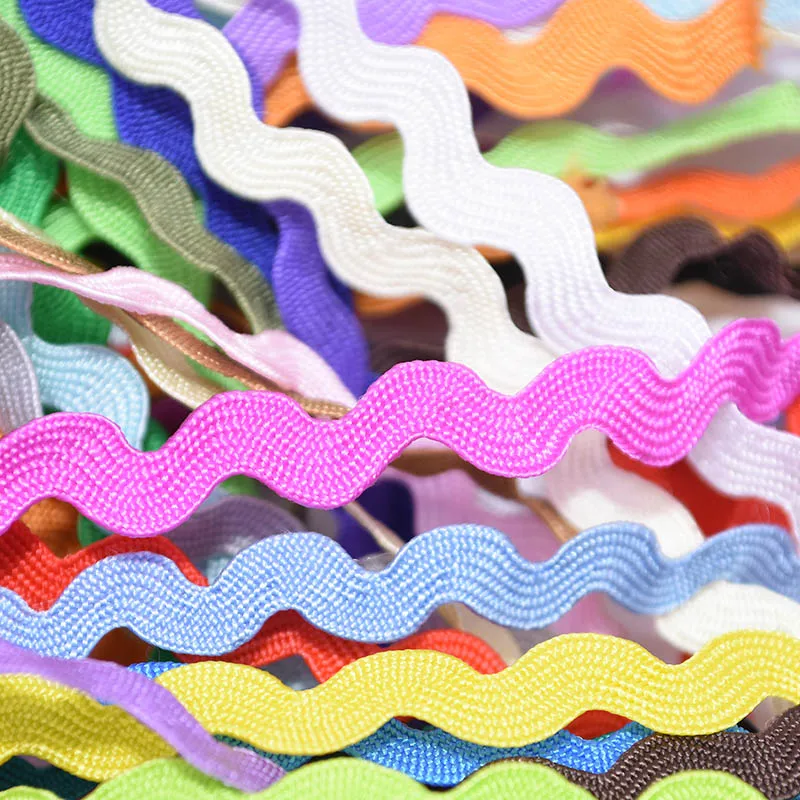 15 ярдов 5 мм многоцветная Grosgrain лента Ric Rac Zig Zag кружевная для свадьбы дома вечерние