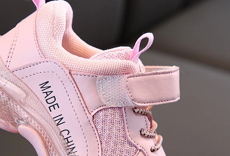 Children's shoes autumn new arrive classic style crystal bottom candy color mesh breathable sports shoes