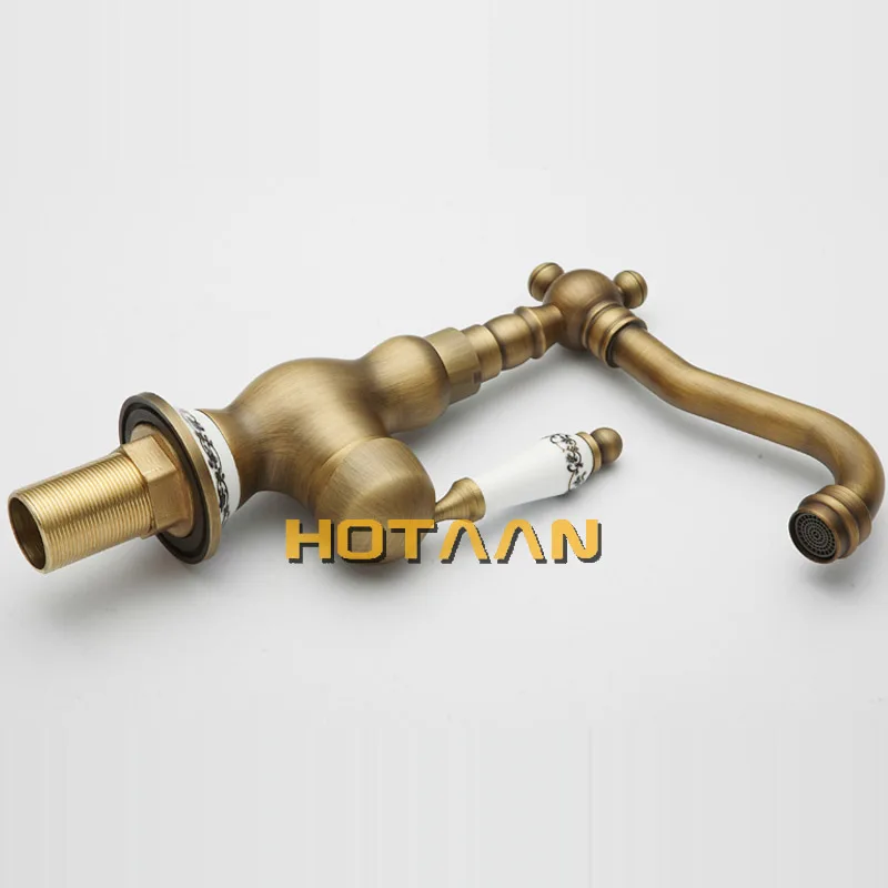 Античные латунные смесители для кухни основание из латуни и фарфора смеситель