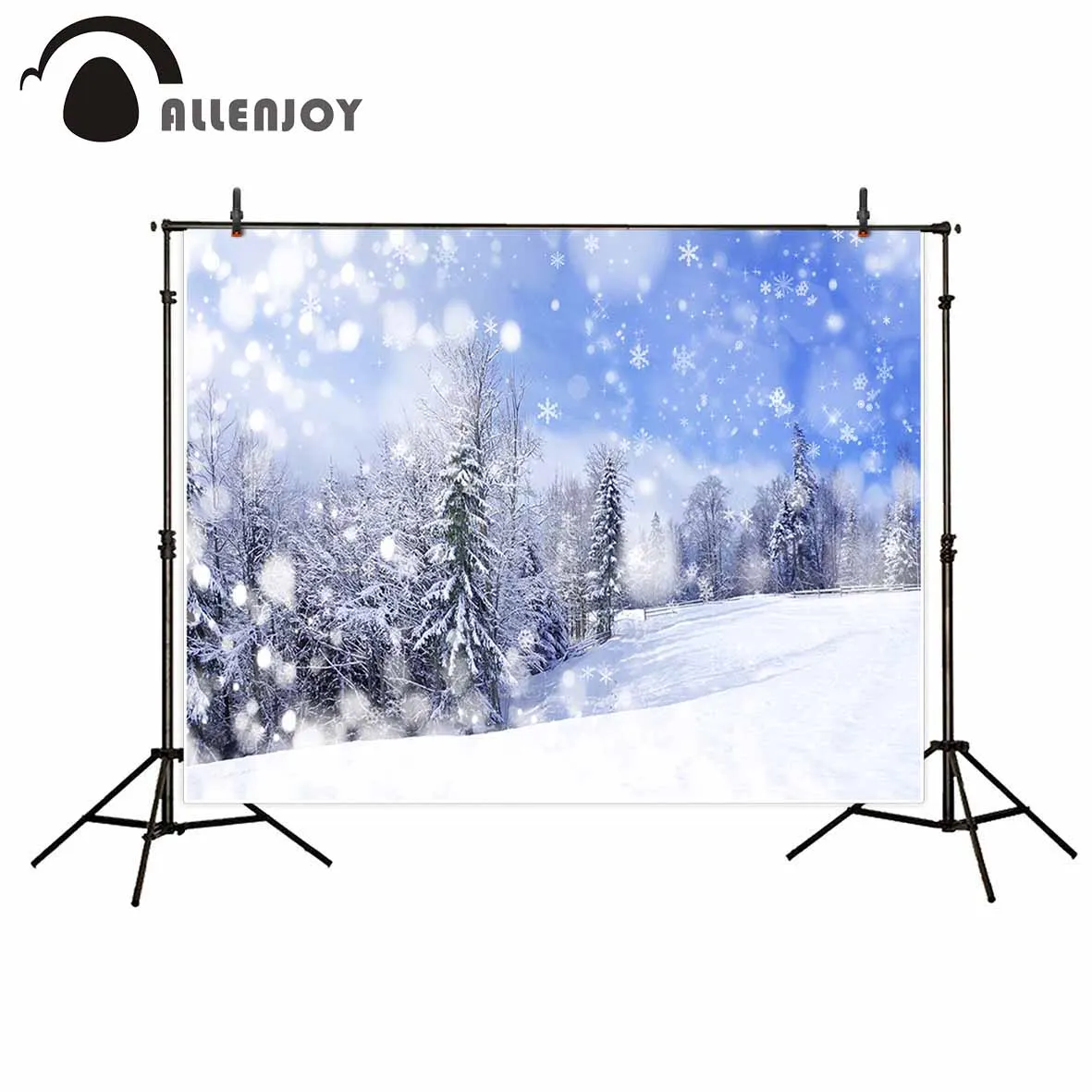 Фон для фотосъемки Allenjoy с изображением кедра зимы снежинок красивого леса дома