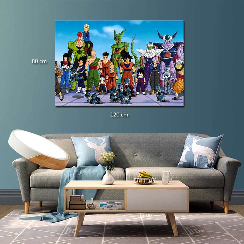Goku Dragon Ball Z украшения на день рождения набор воздушный шар Холст Картина соломенная бумажная чашка тарелка ткани - Цвет: background C