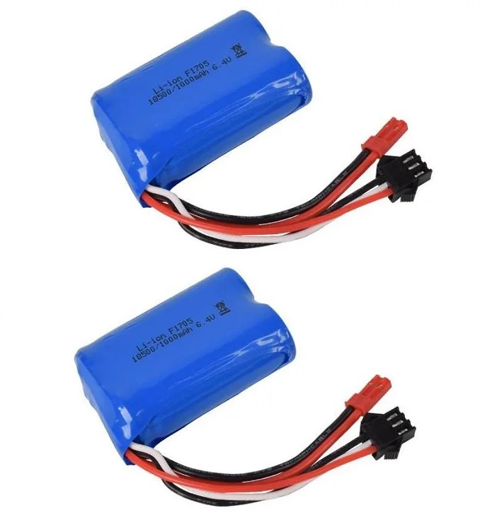 Литий ионный аккумулятор YUKALA wltoys A303 A313 A323 A333 1/12 RC car 6 4 В 1000 мАч|Детали и аксессуары|